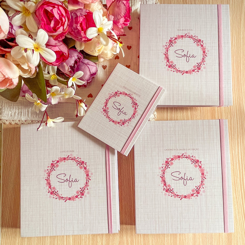 Kit Super Cute Luxo Guirlanda Rosada