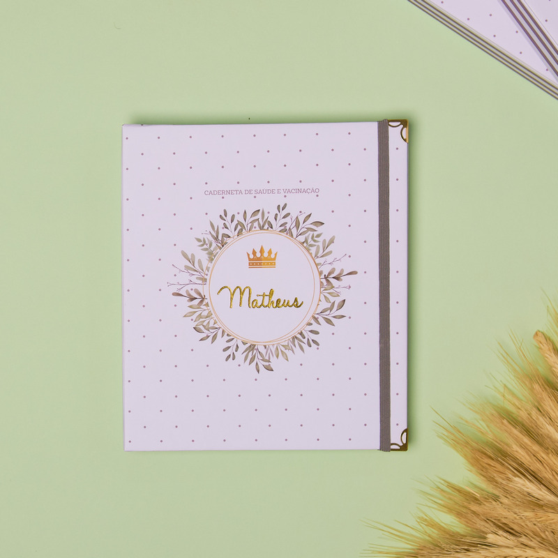 Caderneta de Saúde e Vacinação Luxo Realeza
