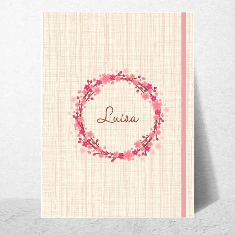 Porta Documentos A4 Guirlanda Rosada