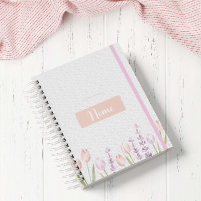 Livro de Mensagens Tulipas