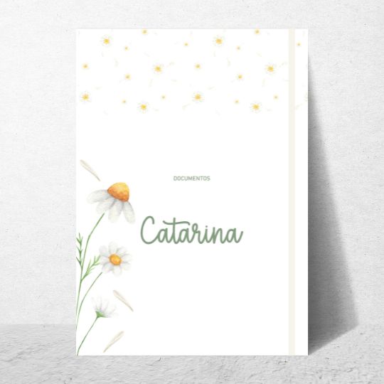 Porta Documentos Margaridas A4