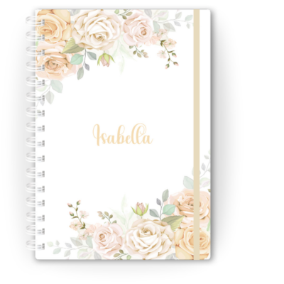 Livro do Bebê Floral Vintage