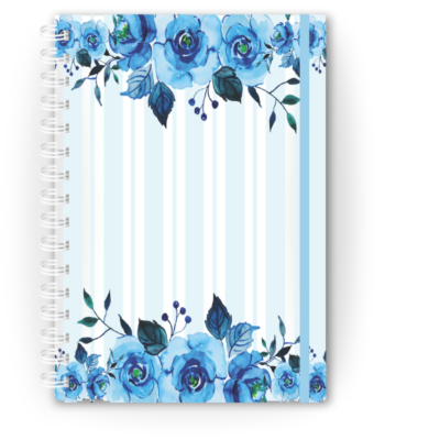 Livro do Bebê Floral Azul