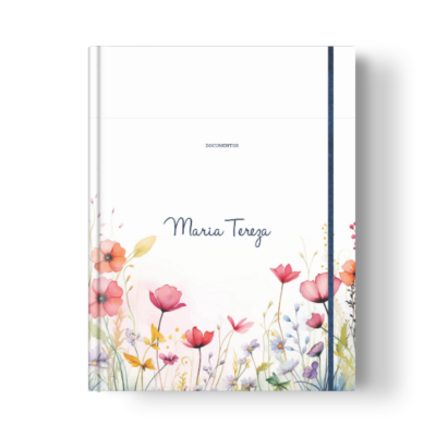 Álbum de Mensagens Jardim Azulado Luxo
