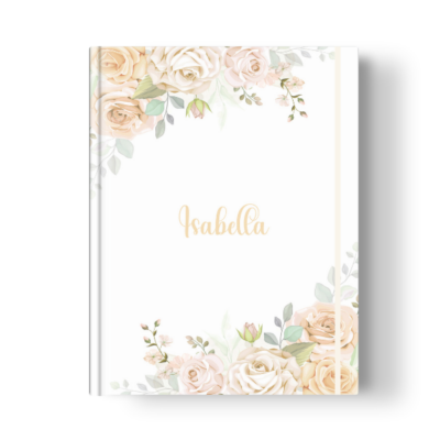 Álbum de Mensagens Floral Vintage Luxo